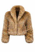 Winter Luxe Cropped Fur Jacke