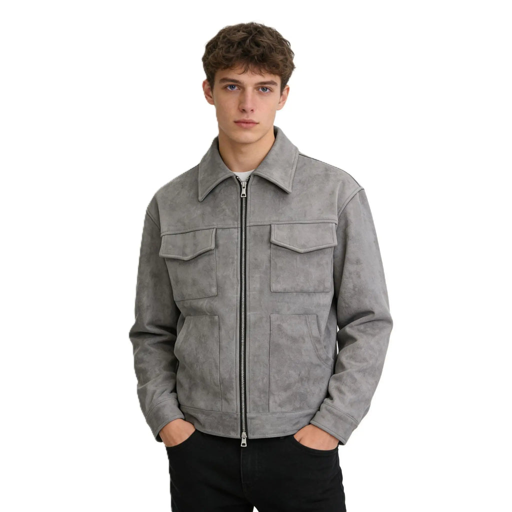 Oversize Jacke  High Laper Zipper