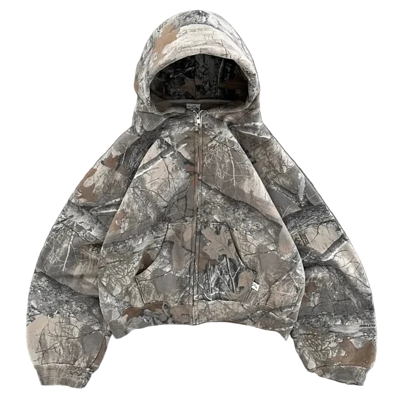 Retro zip up Hoodie Herren & Damen