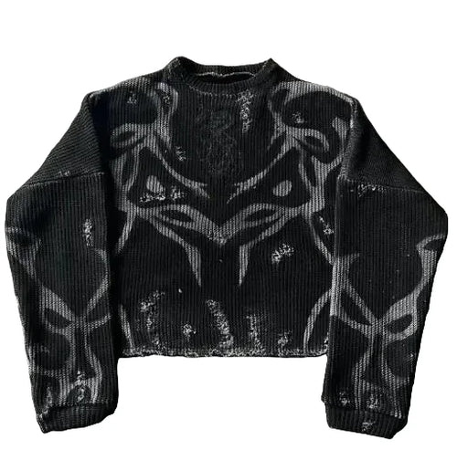 Herren Pullover Boxy Knitted Top